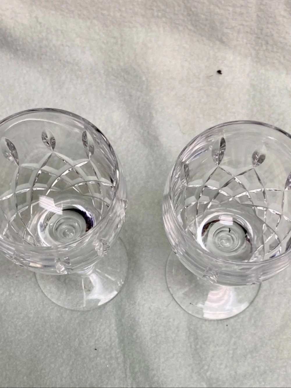 Vintage, Rare 2-pc Glass Crystal Cordials